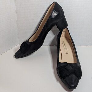 PETER KAISER Blia Court ShImmery Heel Pump Bow Sz 4 PK or +/- 6.5US STUNNING GEM
